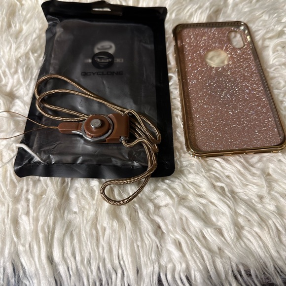 New Gold Necklace Holder iPhone “ Cyclone”  📱 Phone Holder Caae - Picture 2 of 4